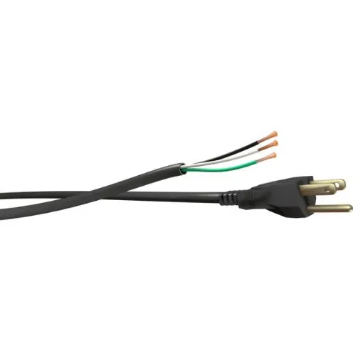 14 AWG 3 Conductors SJTW 13Amp NEMA 5-15P Straight Power Supply Cord 6FT (Pack 25) per Interni ed Esterni