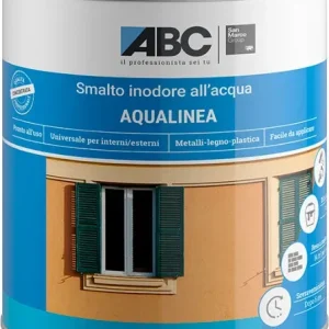 ABC - SMALTO AQUALINEA LUCIDO ROSSO VIVO LT 1