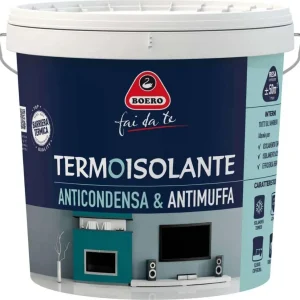 BOERO - IDROPITTURA TERMOISOLANTE ANTIMUFFA 4 LT. BIANCO