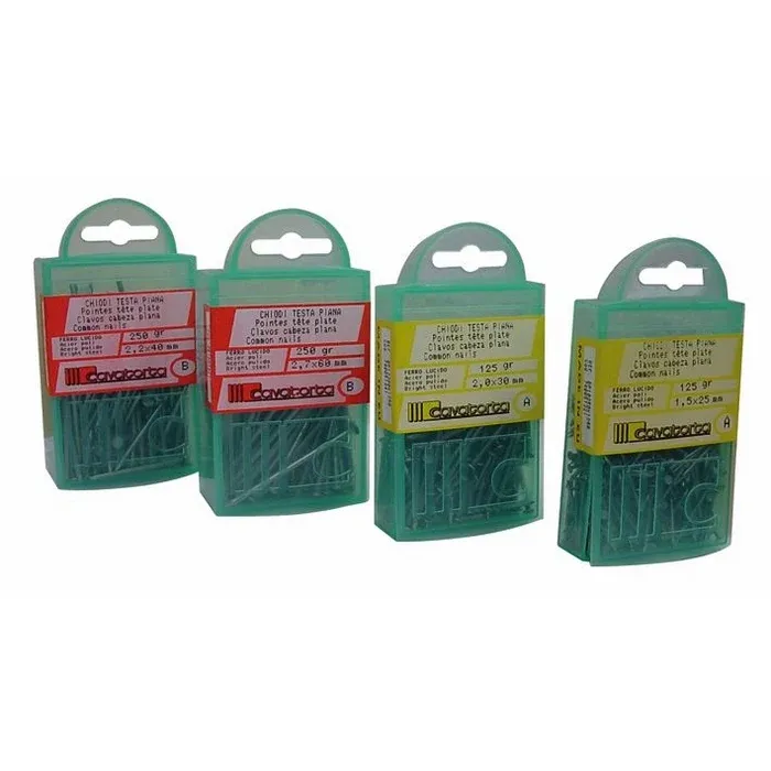 Chiodi Testa Piana Ferro Bricoline Cavatorta 14x40 mm 250 gr