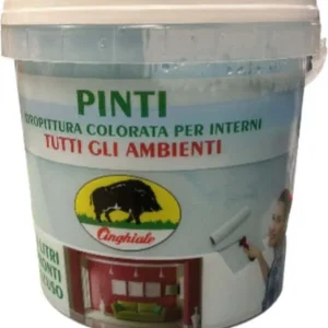 CINGHIALE - IDROPITTURA PRONTA COLORATA 4LT AZZURRO TALCO