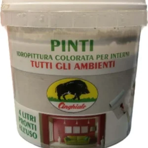 CINGHIALE - IDROPITTURA PRONTA COLORATA 4LT GRIGIO LONDRA