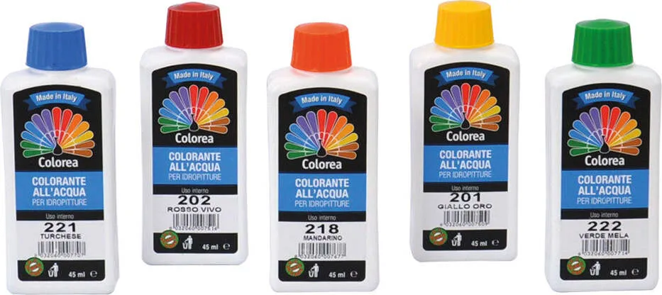 COLORANTE CONCENTRATO 'COLOREA' ml. 45 - N.215 Verde medio
