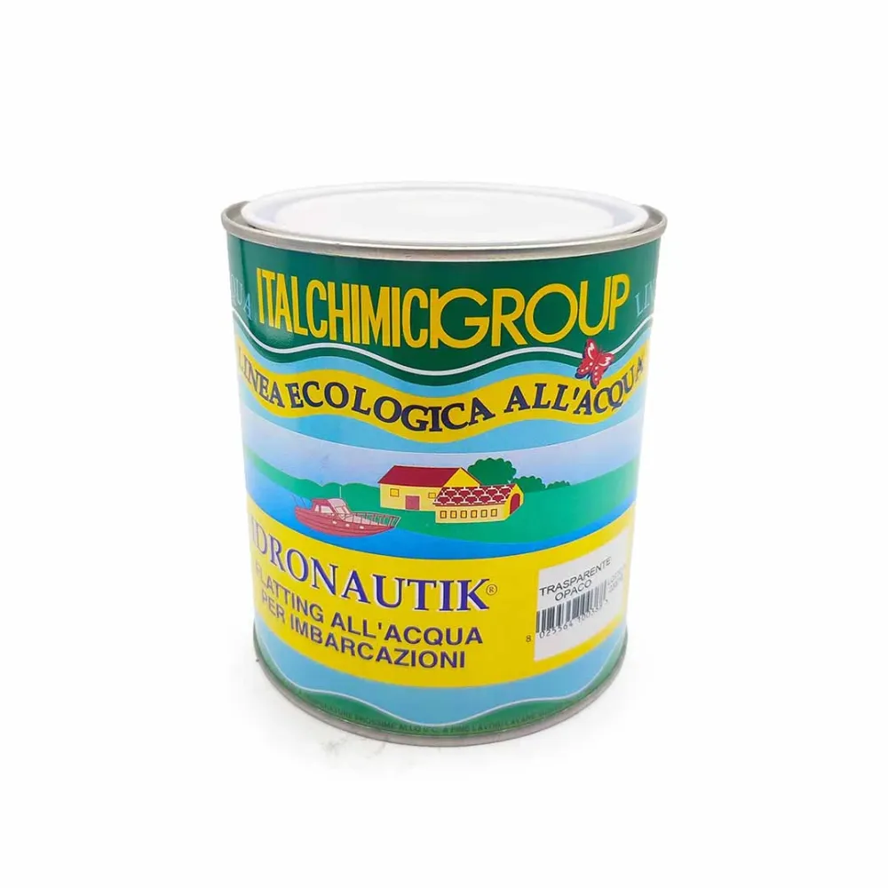 Flatting all'acqua per imbarcazioni Trasparente Opaco 750 ml. Idronautik Italchimici Gruop