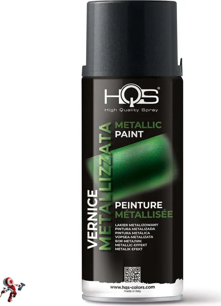 HQS Bomboletta di Vernice Spray 400ml Nero Metallizzato