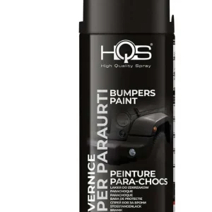 HQS Bomboletta di Vernice Spray 400ml Paraurti e Spoiler Nero