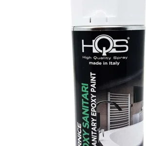 HQS Bomboletta di Vernice Spray per Sanitari Bianco Lucido 400 ml