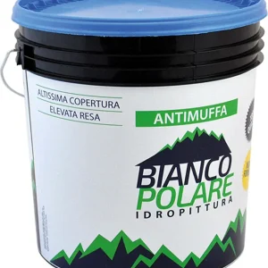 IDROPITTURA SEMILAVABILE ANTIMUFFA TRASPIRANTE Lt. 4 Bianco Polare
