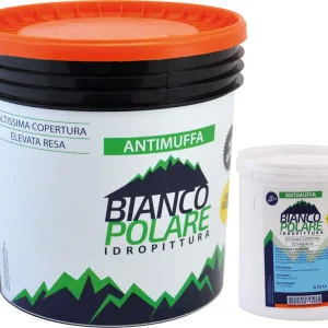 IDROPITTURA SUPERLAVABILE ANTIMUFFA Lt. 4 Bianco Polare