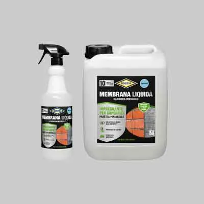 IMPERMEABILIZZANTE 'MEMBRANA LIQUIDA' BOSTIK lt 1 - Erogazione spray. Prezzo per Pezzo.