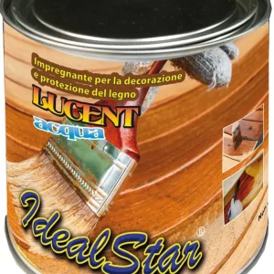 impregnante all'acqua 'lucent' ideal star 2,50 lt - noce chiaro