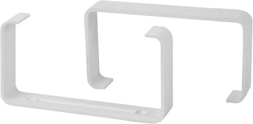 kit staffe fermatubo per tubo rettangolare mm 110x55 - confezione 2 pezzi