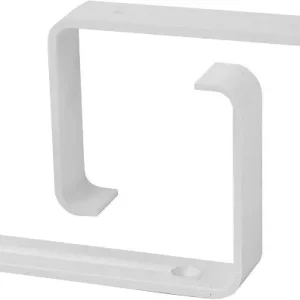 kit staffe fermatubo per tubo rettangolare mm 110x55 - confezione 2 pezzi