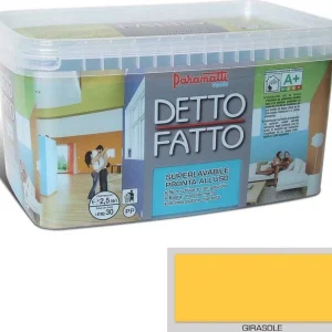 PARAMATTI DETTO FATTO PITTURA ACRILICA SUPERLAVABILE 2.5LT GIRASOLE