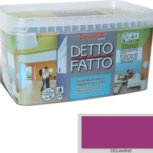 PARAMATTI DETTO FATTO PITTURA ACRILICA SUPERLAVABILE 2.5LT CICLAMINO