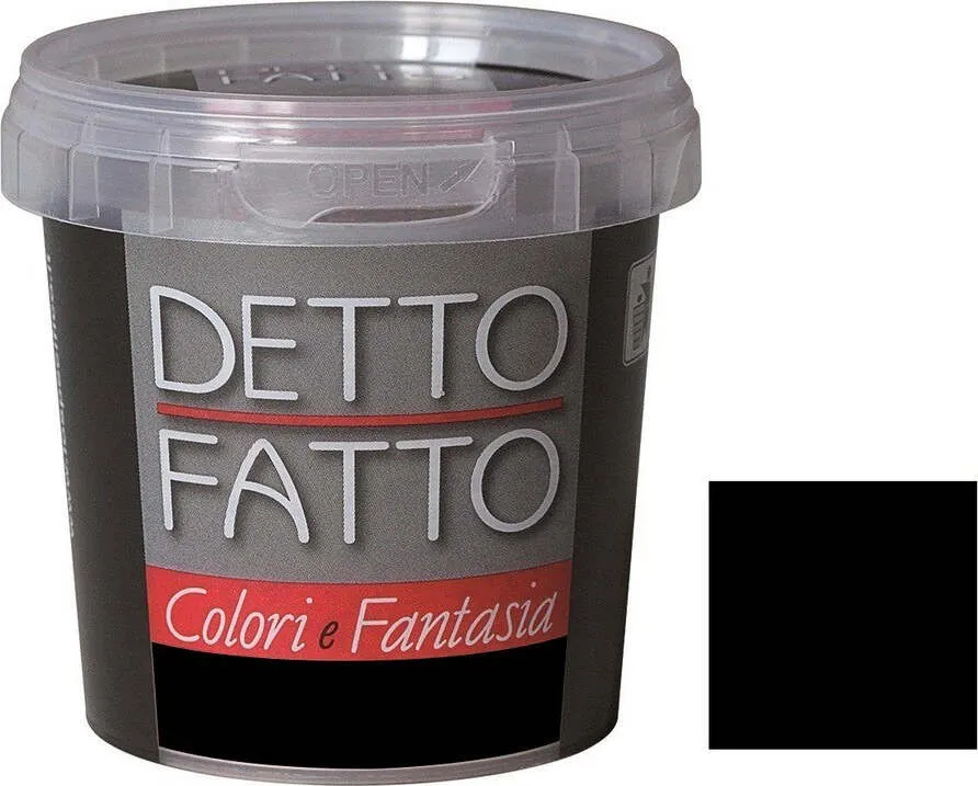 PARAMATTI DETTO FATTO PITTURA ACRILICA SUUPERLAVABILE 125 ML NERO