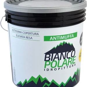 PITTURA AL QUARZO ACRILICO ANTIMUFFA lt 4 Bianco Polare