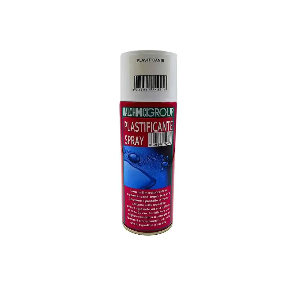 Plastificante Spray 400 ml. Trasparente Protettivo per Tutte le Superfici - Italchimici Group