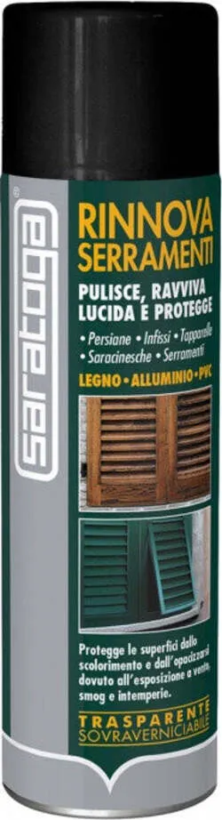 Rinnovatore spray per legno Rinnova Serramenti Saratoga 500 Ml