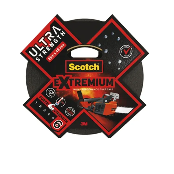 SCOTCH - 7100329647 - Nastro adesivo Extra resistenete - 4,8 cm x 25 m - nero - Scotch - 92061 - Conf. da 1 Pz.
