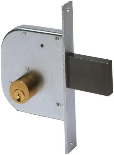 serratura da infilare per cancelli art. 42020 cisa e50 - scatola 84,5x95 mm