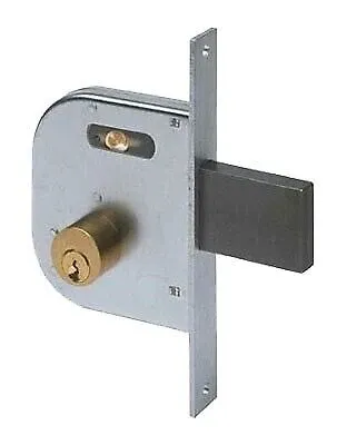 serratura da infilare per cancelli art. 42030 cisa e50 - scatola 84,5x95 mm
