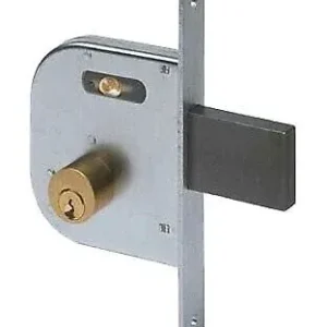 serratura da infilare per cancelli art. 42030 cisa e50 - scatola 84,5x95 mm