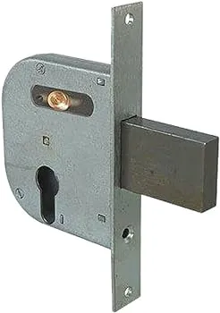 serratura da infilare per cancelli art. 42032 cisa e50 - scatola 84,5x95 mm