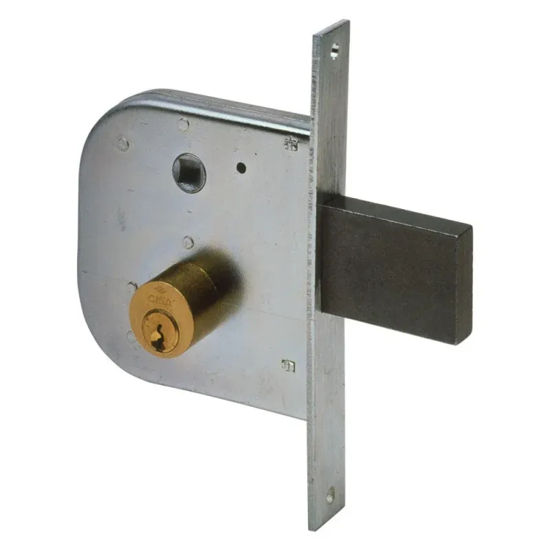 serratura da infilare per cancelli art. 42310 cisa e50 - scatola 84,5x95 mm