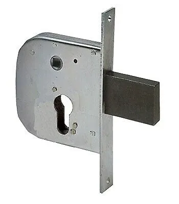 serratura da infilare per cancelli art. 42312 cisa e50 - scatola 84,5x95 mm