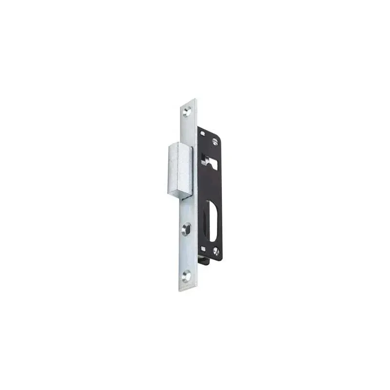 serratura per porte alluminio da montante art. 914/919 corni e14,5 - frontale 22 mm