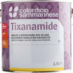 SMALTO ANTIRUGGINE 'TIXANAMIDE' Lt. 0,750 Nero Colorificio Sammarinese