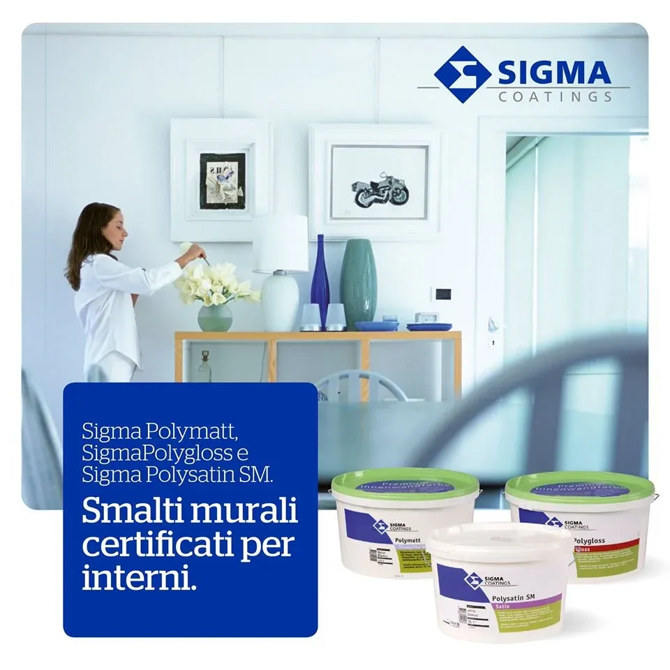 SMALTO DA MURO LUCIDO POLYGLOSS - 12,5 LT colorato ral ncs ppg