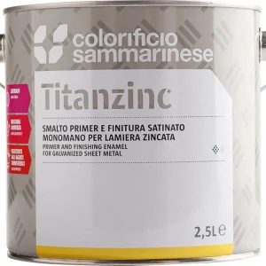 SMALTO SINTETICO RIEMPITIVO 'TITANZINC' Lt. 0,750 Testa di moro Colorificio Sammarinese