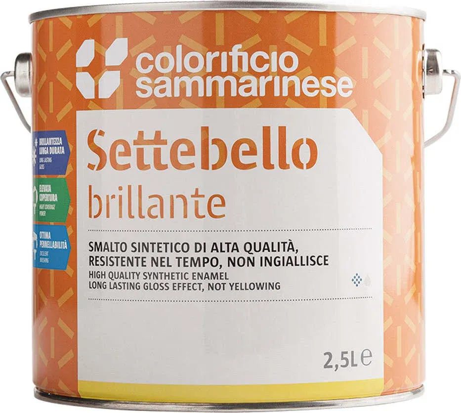 SMALTO SINTETICO 'SETTEBELLO' Lt. 0,375 Nero Colorificio Sammarinese