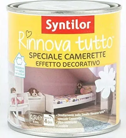 SYNTILOR - RINNOVA TUTTO FINITURA SPECIALE CAMERETTE 0,50 LT INCOLORE LACCATO