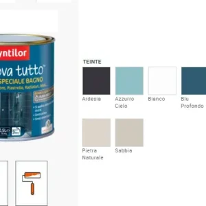 SYNTILOR - RINNOVA TUTTO SMALTO SPECIALE BAGNO 0,50 LT AZZURRO CIELO