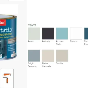SYNTILOR - RINNOVA TUTTO SMALTO SPECIALE BAGNO 0,50 LT BIANCO