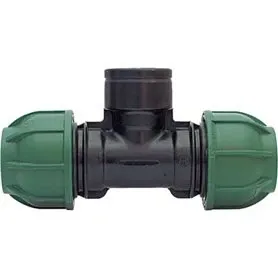 tee 90° stringere con derivazione fil. femmina ø mm 20x1/2"x20 - 12,5 pn