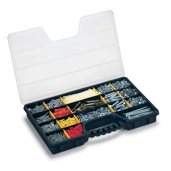 TERRY - 1000624 - Valigetta portaminuterie ProOrganizer 24" - 51 x 33 x 6 cm - PPL - trasparente-nero - Terry - 57127 - Co...