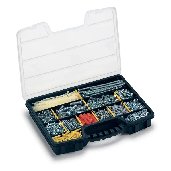 TERRY - 1002219 - Valigetta portaminuterie ProOrganizer 16" - 39,5 x 30,5 x 6 cm - PPL - trasparente-nero - Terry - 57126...