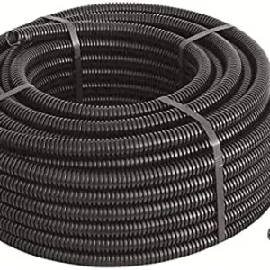 tubo corrugato con tirafilo nero ø 16 mm - rotolo 10 mt