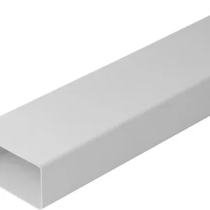 tubo rettangolare per ventilazione mm 110x50 - barra 1 mt