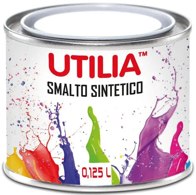 Utilia Smalto Sintetico Ml. 125 Grigio (Ral 7001) 6.00 Pz