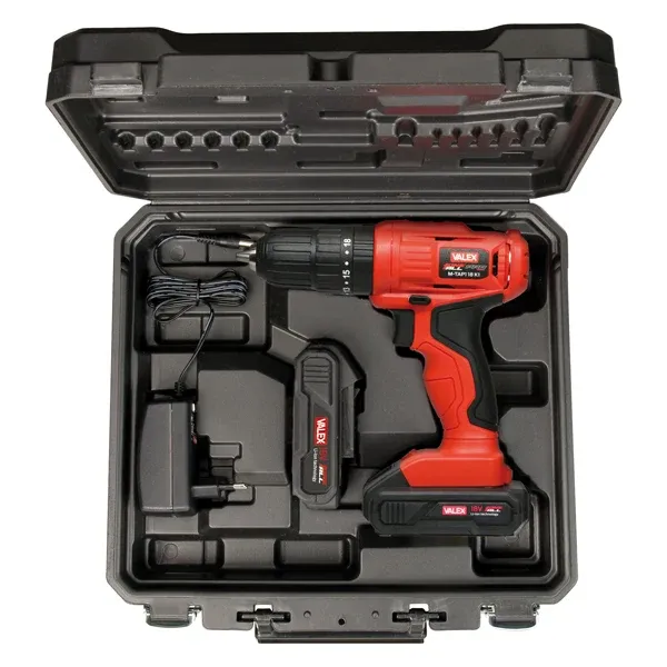 Valex - 1429410 - Trapano avvitatore M-TAP1 18 K1 - con percussione - valigetta - batteria al litio - 18 V - Valex - 10188...