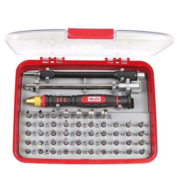 Valex - 1453496 - Portainserti di precisione - con 51 inserti - misure assortite - Valex - 101875 - Conf. da 1 Pz.