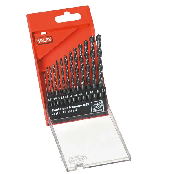 Valex - 1461184 - Punte per metallo HSS - misure assortite - Valex - conf. 13 pezzi - 101887 - Conf. da 1 Pz.