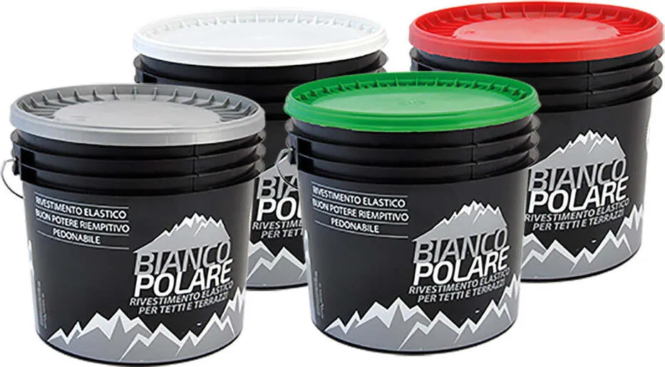 VERNICE ACRILICA PER TETTI kg. 5 - colore grigio Bianco Polare