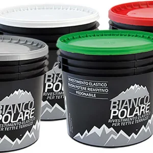 VERNICE ACRILICA PER TETTI kg. 5 - colore verde Bianco Polare