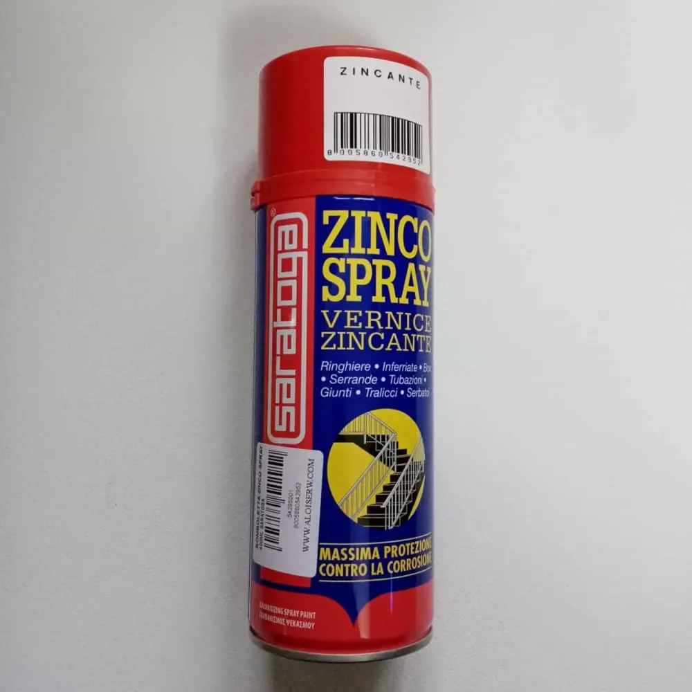 Zinco Spray 400ml vernice zincante per galvanizzare freddo
